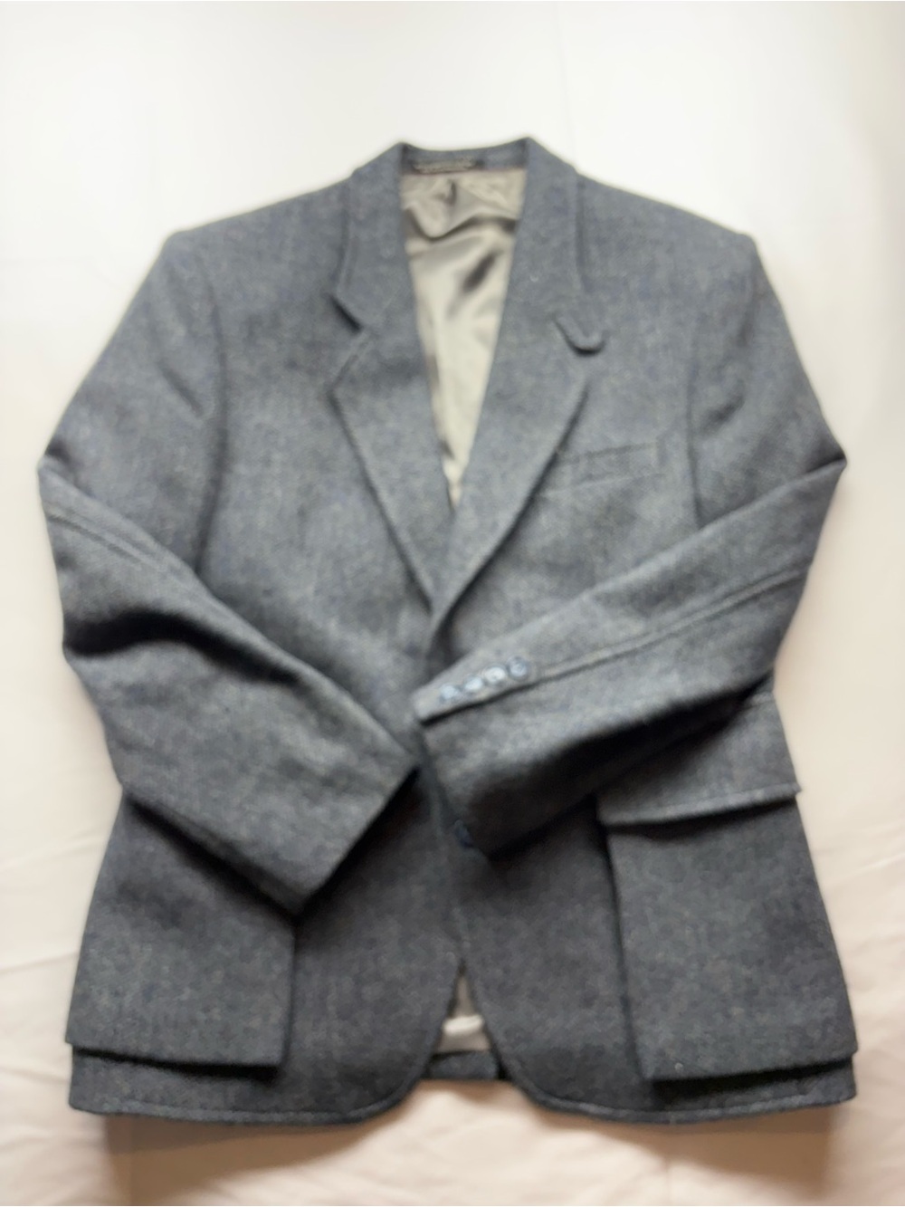 Men’s Gray Wool Sport Coat Blazer